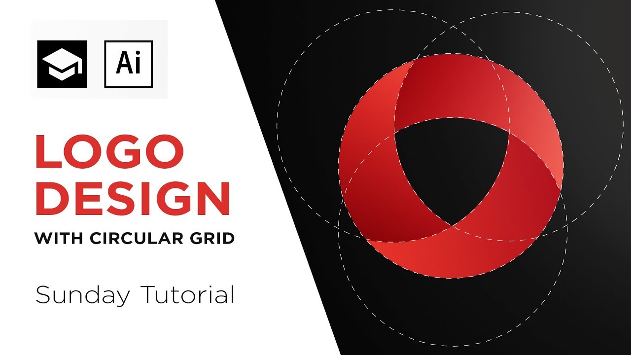 How to design a logo with circular grid | Adobe Illustrator Tutorial