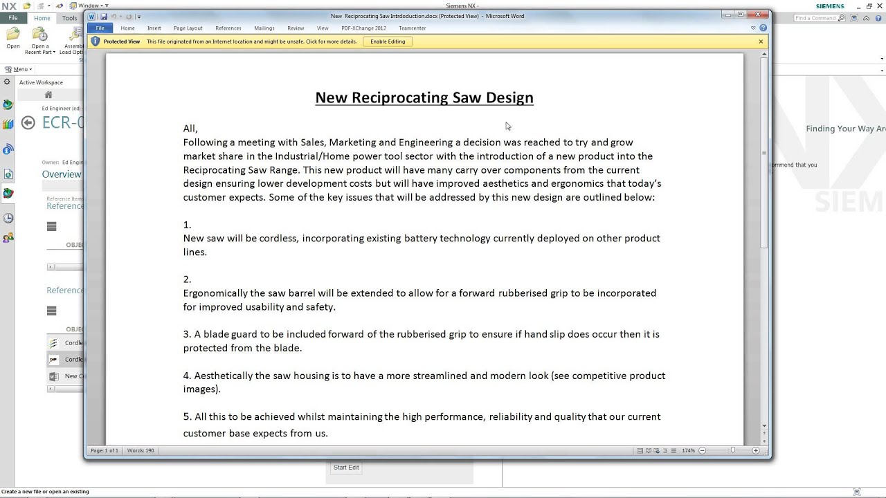 NX10 - Active Workspace in NX