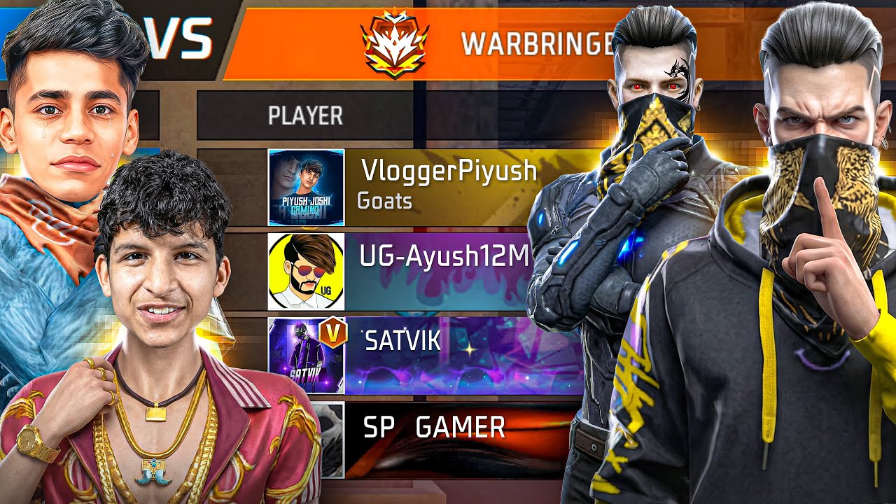 Piyush Joshi & UG AYUSH IN MY GAME with SATVIK😱