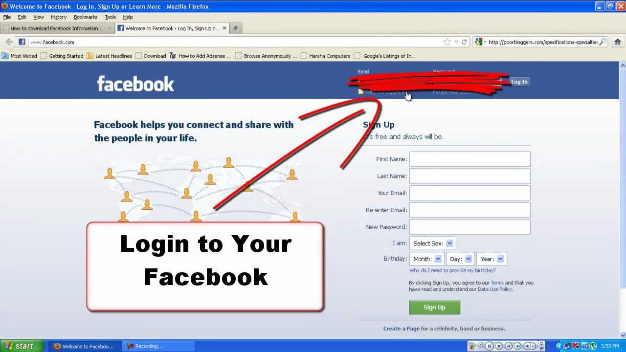 How to download Facebook account data backup