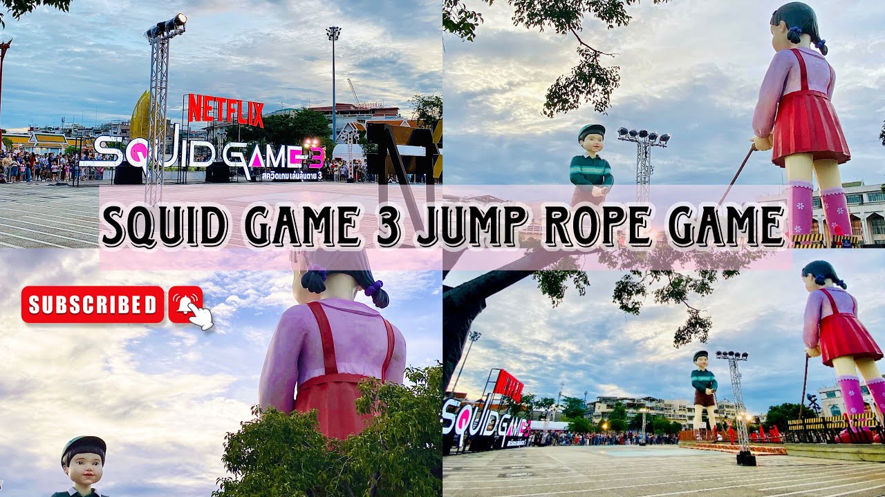 🇹🇭 Squid Game 3 Jump Rope Game in Bangkok Thailand