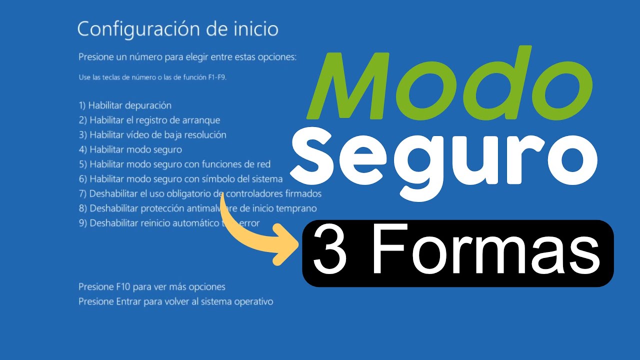 3 FORMAS: Iniciar Modo Seguro en PC con Windows 11 / 10 / 7