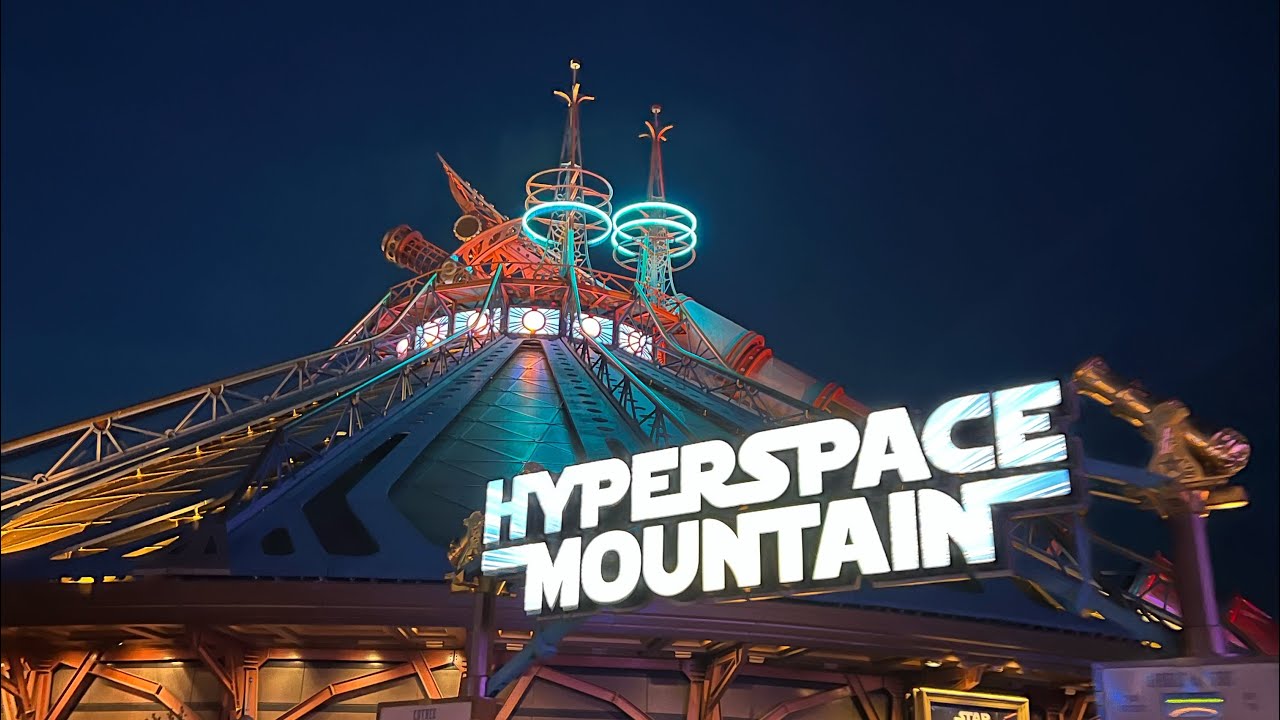 Hyperspace Mountain Empty Queue Tour - Disneyland Paris July 2023