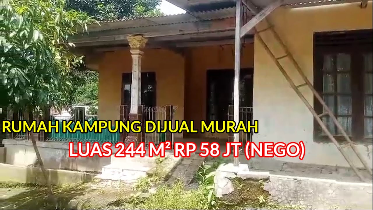 RUMAH KAMPUNG DIJUAL MURAH‼️244 M² RP 58 JT (NEGO), JONGGOL BOGOR TIMUR