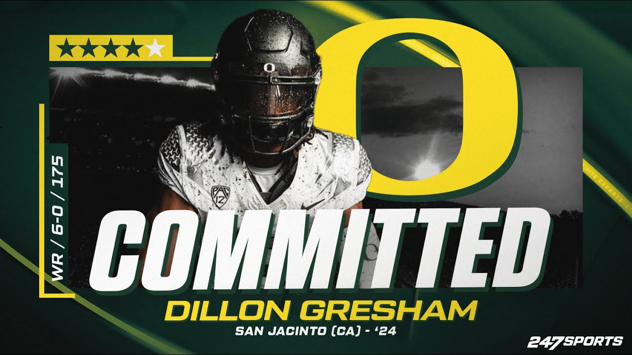 WATCH: 4-star WR Dillon Gresham commits to Oregon LIVE on 247Sports