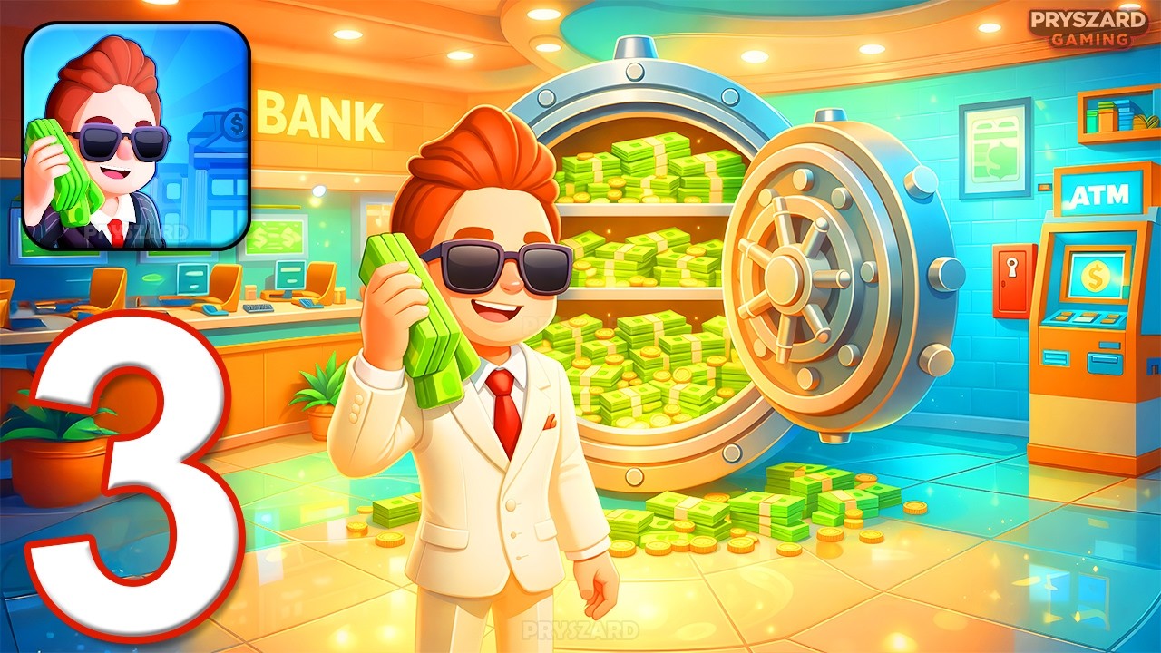 Money Empire - Gameplay Walkthrough Part 3 - Money Land Bank Manager (iOS, Android)