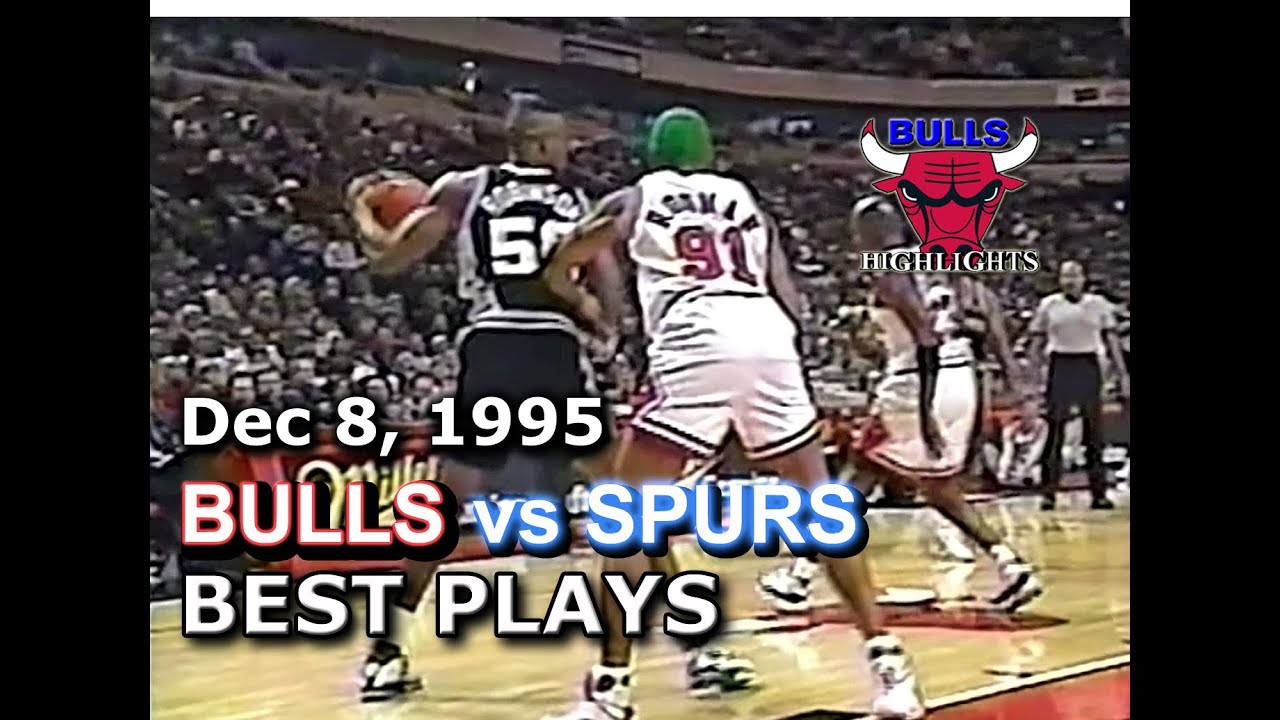 Dec 8 1995 Bulls vs Spurs highlights