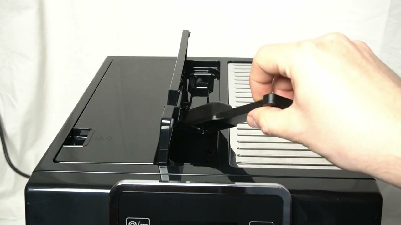 DELONGHI PERFECTA EVO - Gdzie jest pojemnik na kawę mieloną? | Lokalizacja Pojemnika