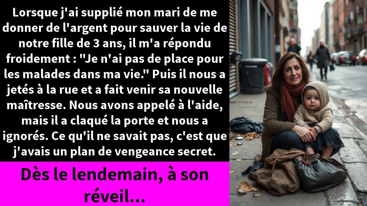 Lorsque j'ai supplié mon mari de me donner de l'argent pour sauver la vie de notre fille de 3 ans,
