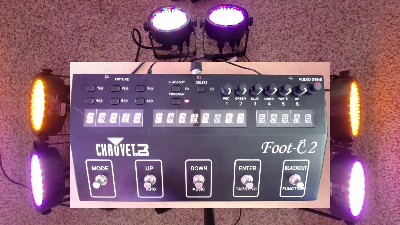 Gig Prep - Chauvet Foot C2 DMX Controller