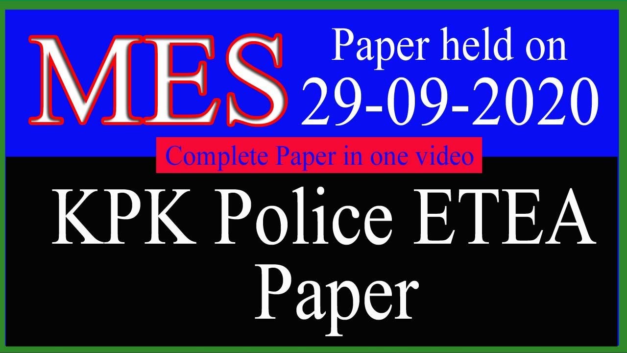 MES 29-09-2020 paper fully solved.
