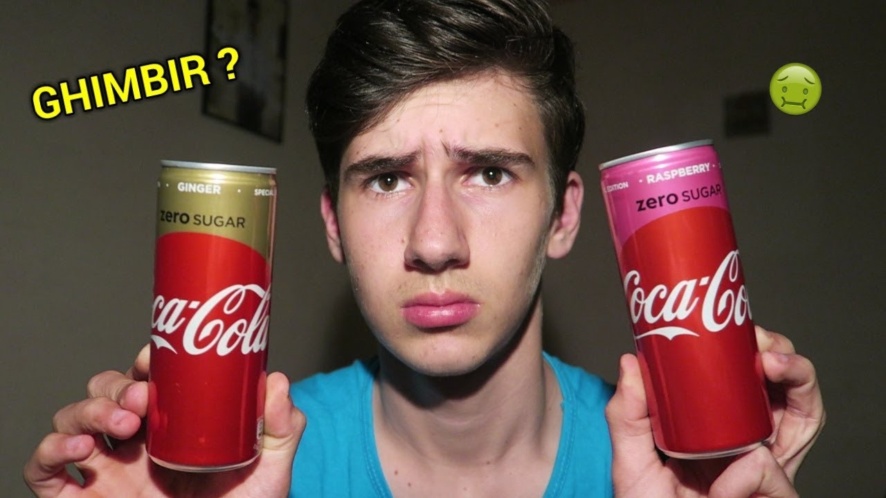 COCA-COLA GINGER vs COCA-COLA RASPERRY (Încerc 2 arome noi de la Coca-Cola)  !!