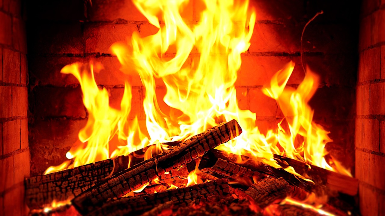 🔥 Fireplace 4K UHD! Fireplace with Crackling Fire Sounds. Fireplace Ambience