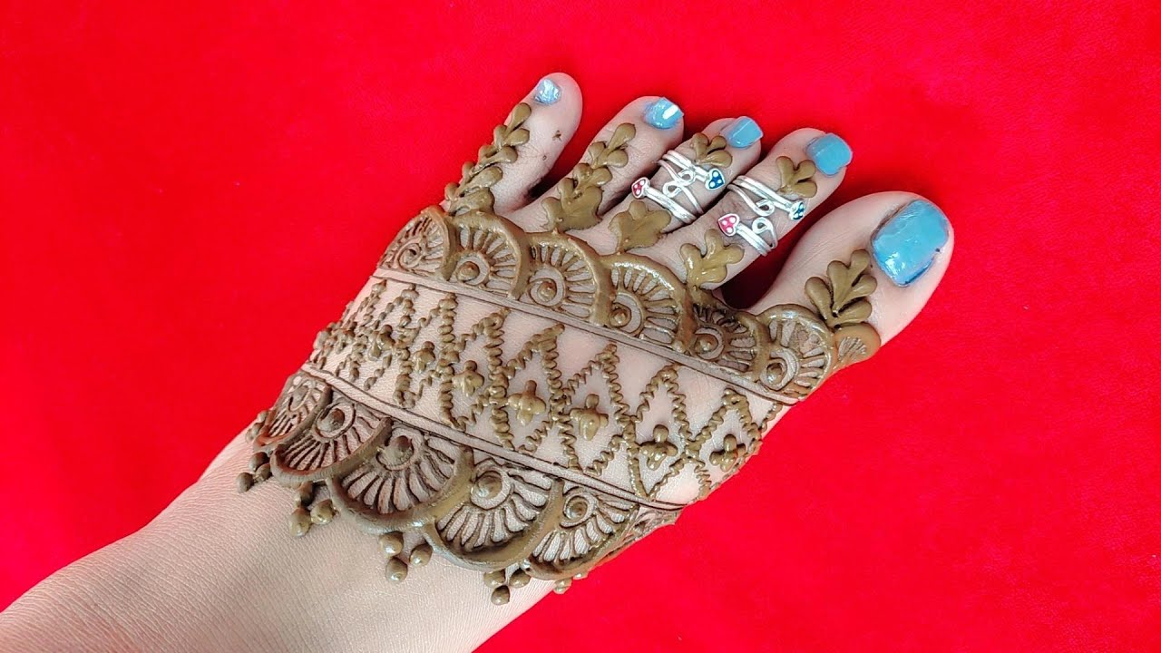 beautiful feet mehndi design | easy pair ki mehndi design | pair ki mehndi design | feet mehndi
