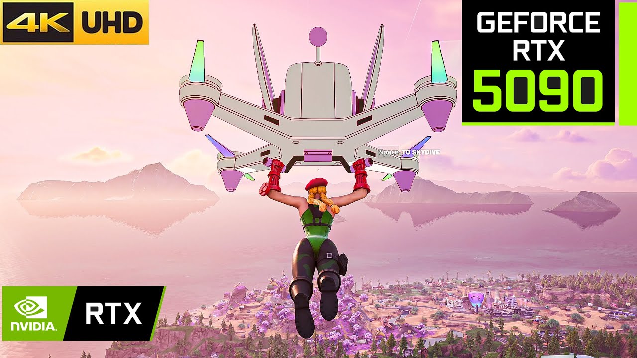 Fortnite On DLSS 4.5 + RTX 5090 | MAX Settings Gameplay | RTX ON | Cammy Skin