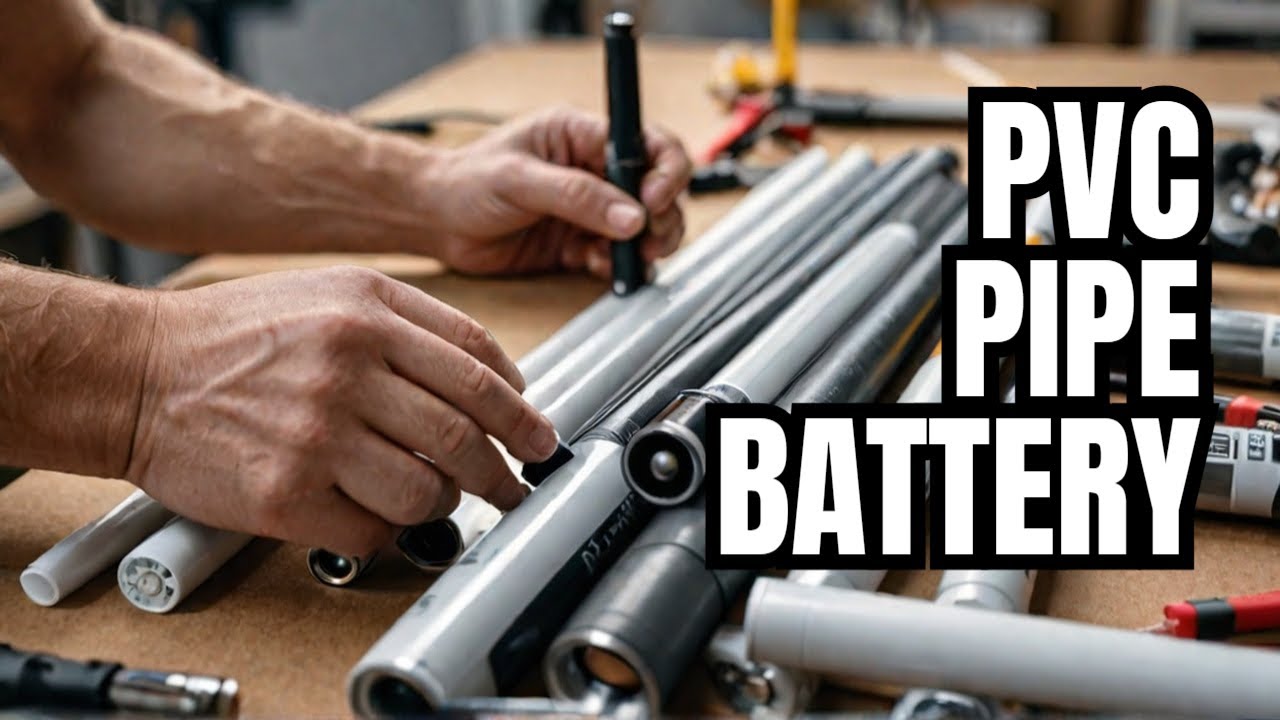 Make Your Own 12V Battery with PVC Pipe and Activated Carbon Easily