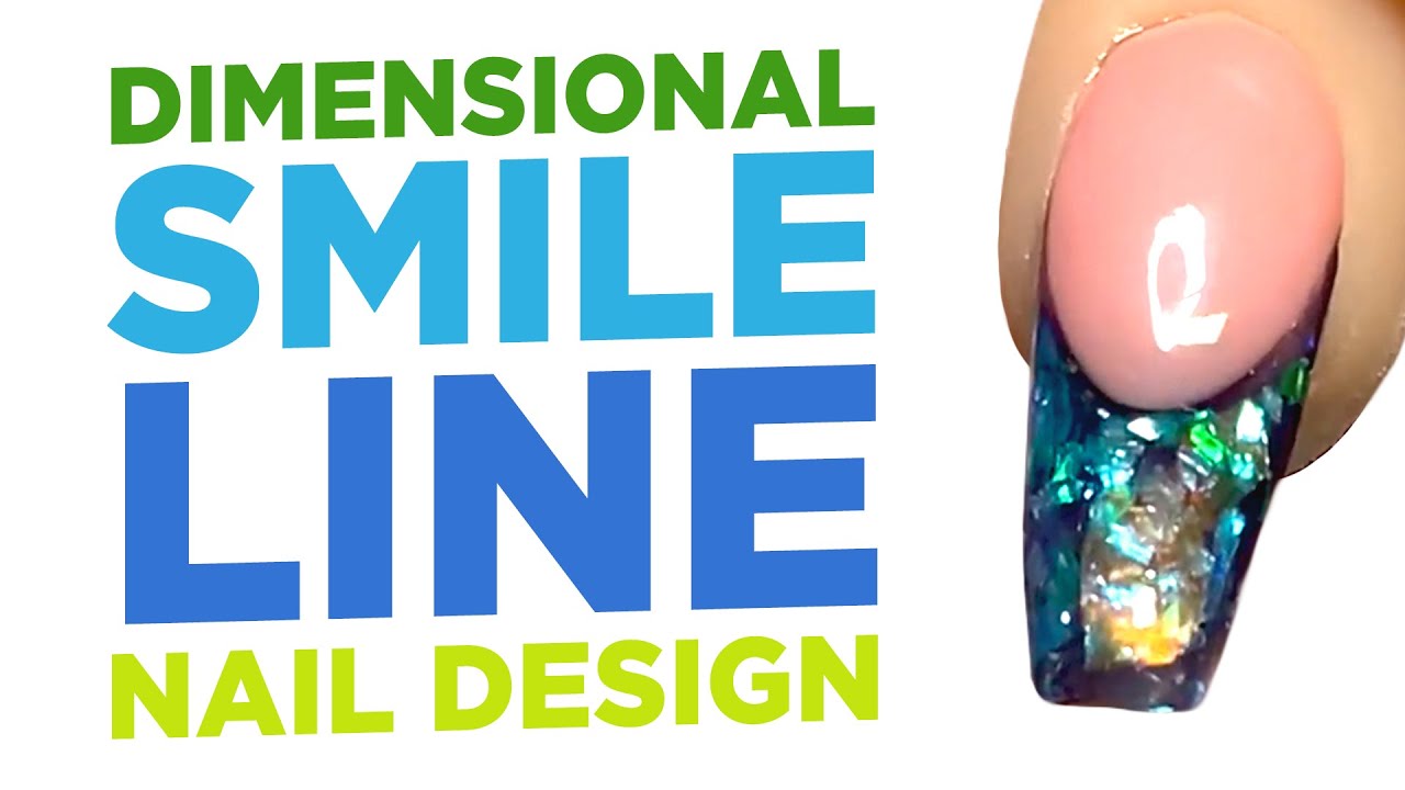 Young Nails Nail Demo - Dimensional Smile Line Nail Design - Acrylic Nails