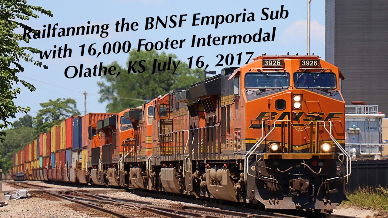 Railfanning the BNSF Emporia Sub with 16,000 Footer in Olathe, KS July 16, 2017
