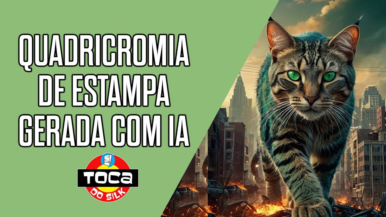 Quadricromia de Estampa Gerada com Inteligência Artificial