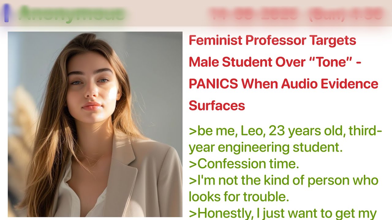 Feminist Professor Targets Male Student Over “Tone”   PANICS When Audio Evidence Surfaces