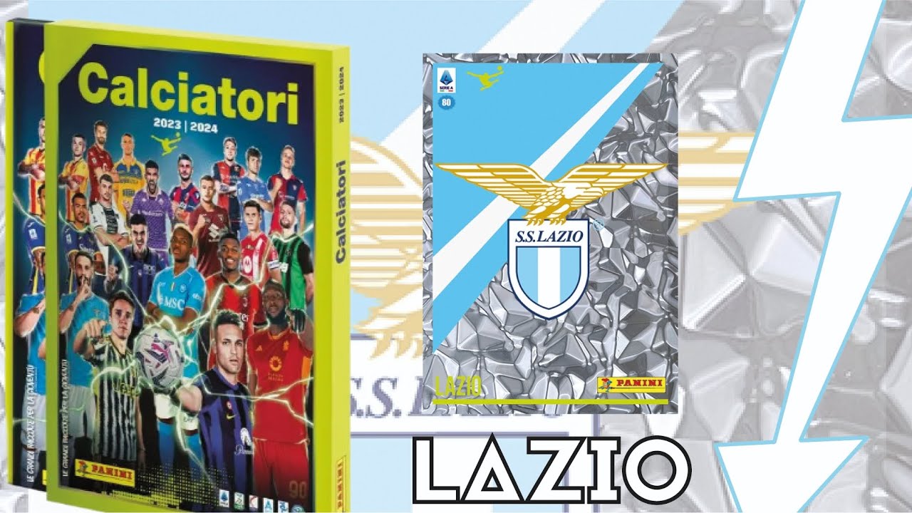 CALCIATORI PANINI 23|24 🇮🇹 ASMR STICKING SS LAZIO ⚪🔵 LV #calciatoripanini #figurinepanini #sslazio 🦅