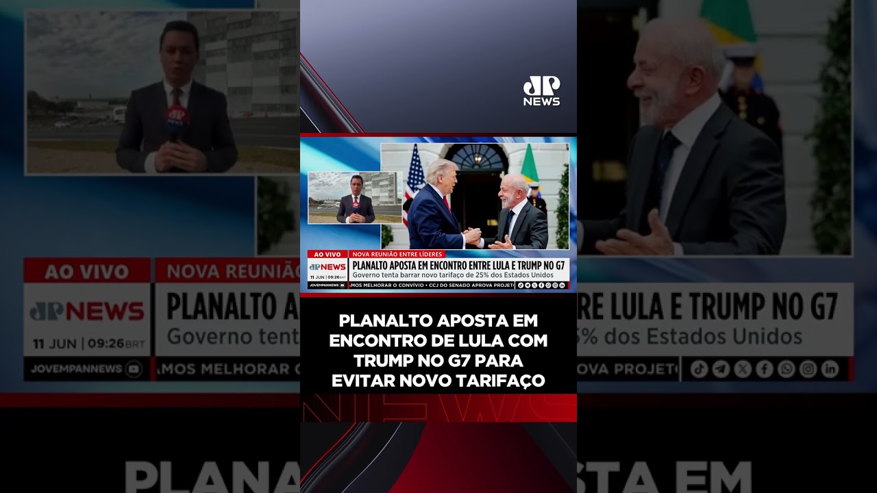 Planalto bets on Lula meeting with Trump at the G7 to avoid another tariff hike #shorts