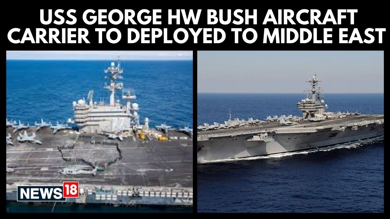 POTR&Oacute;JNE ZAGROŻENIE: 3 amerykańskie lotniskowce obierają sobie za cel Iran, podczas gdy USS Georg...
