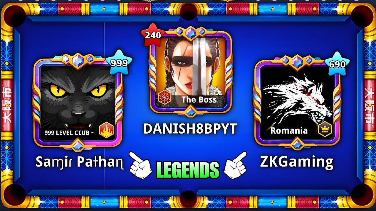 8 ball pool -🔥Sameer Pathan x ZKGaming 🔥|Epic Games x Kiss Shots In Osaka🔥 | DANISH 8BP YT