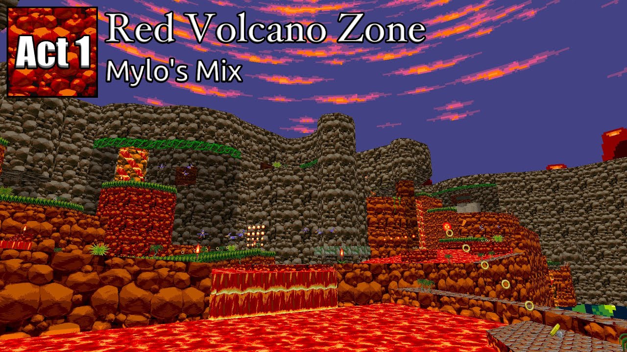 Red Volcano Zone Act 1 - SRB2 Mylo's Mix