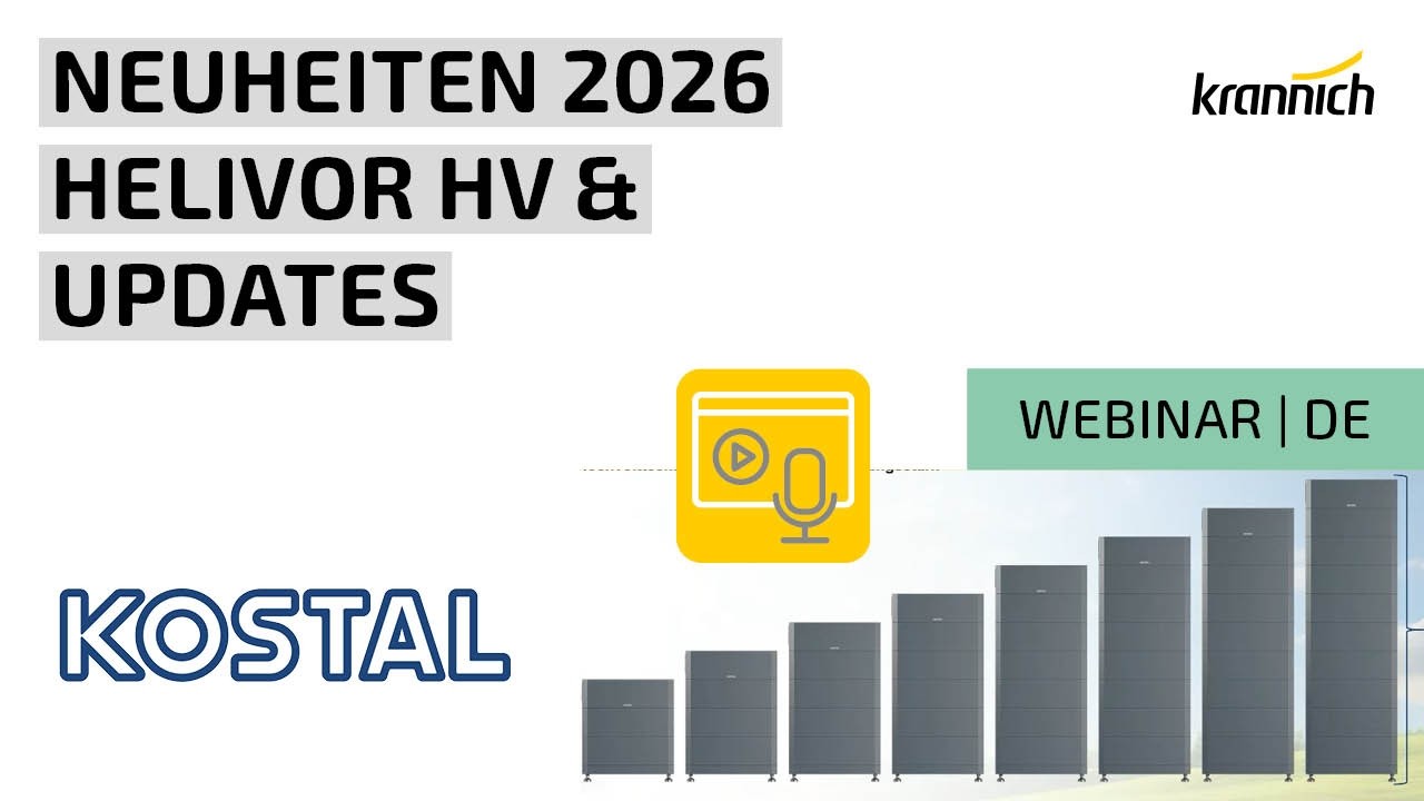 KOSTAL Update 2026 &ndash; HELIVOR HV Speicher, PLENTICORE G3 Updates & App Neuheiten