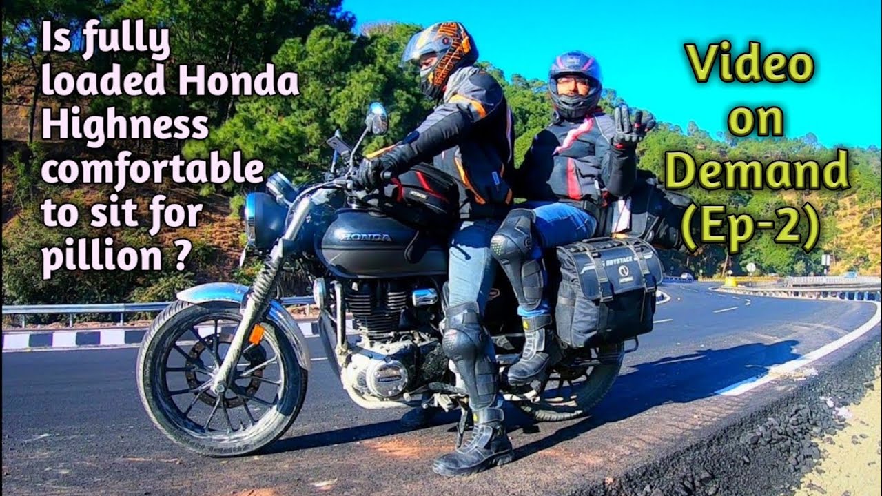 Honda Highness - How Pillion manage to Sit Comfortably with Loaded Saddle Bags | Video On Demand-2