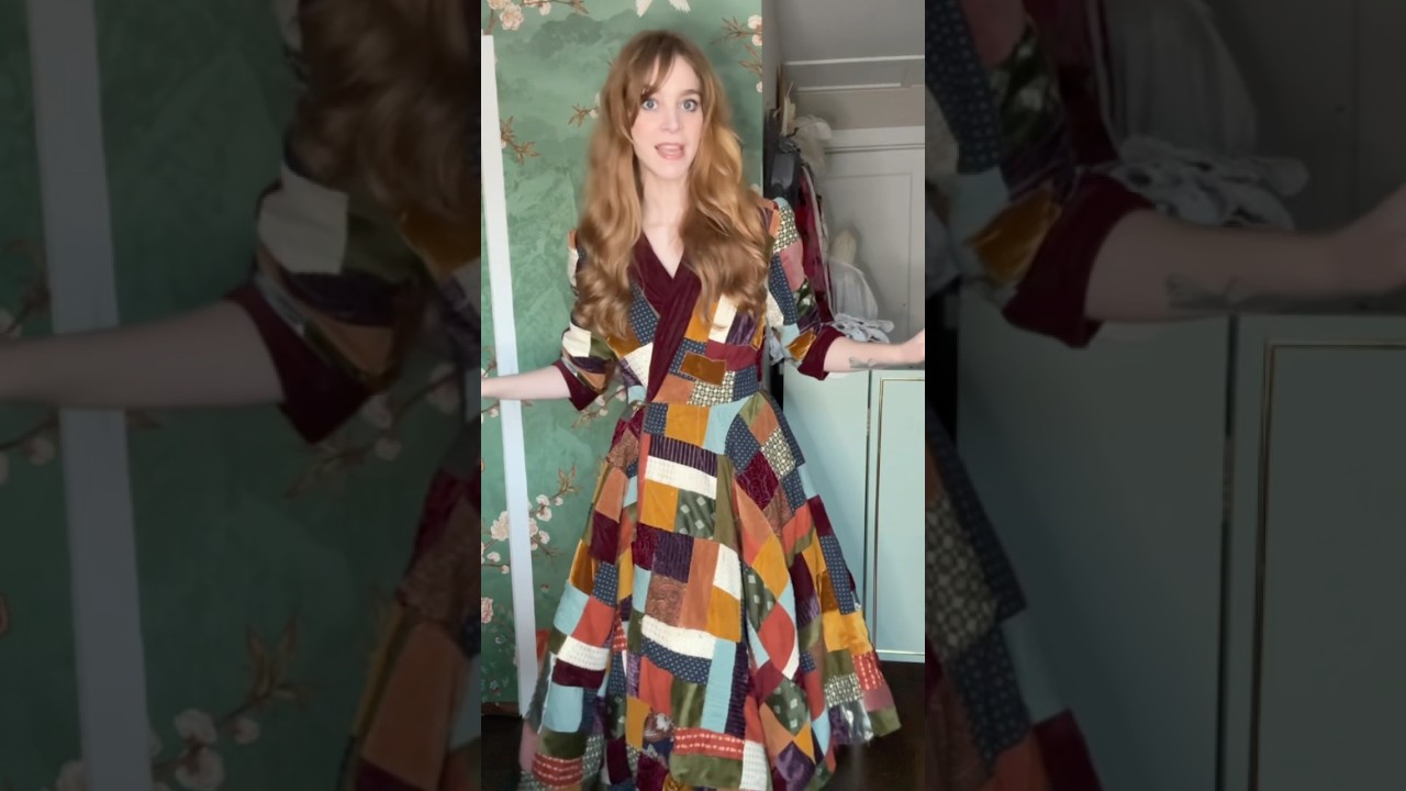 Making Bilbo Baggins patchwork robe