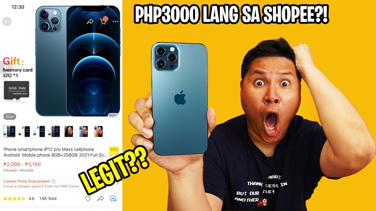 IPHONE 12 PRO MAX - PHP3000 LANG SA SHOPEE!