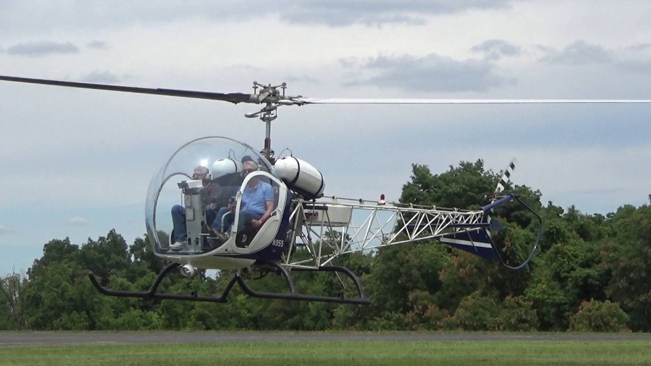 N955 - Bell 47G2 Landing