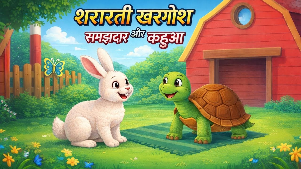Shaitan khargosh aur samajhdar kachhu
