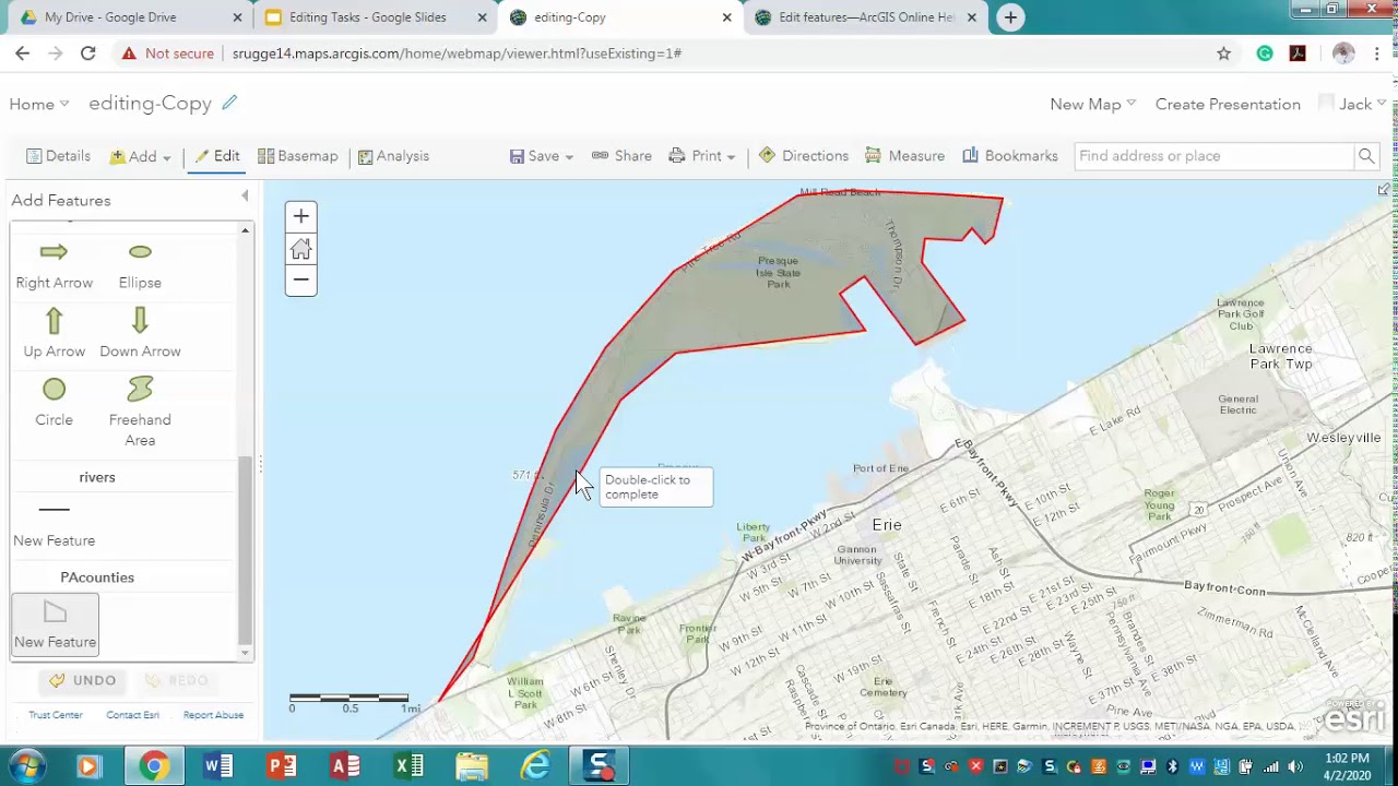 Mini Lecture ArcGISonline creating and editing polygon features 4