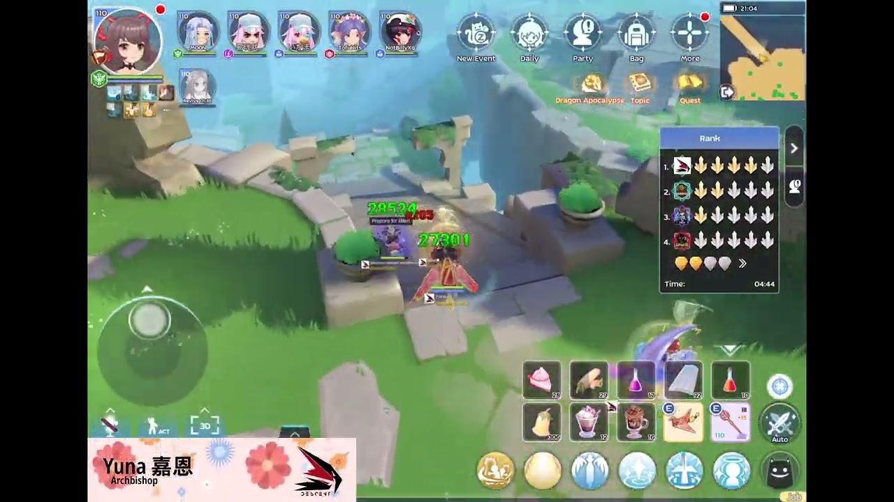 14 Sept WoC - Descent, Rathalos, Banayad, Whatz - Archbishop PoV - Ragnarok M Classic SEA
