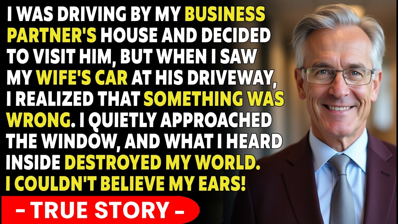 I Went To Visit My Business Partner, And Then I Saw My Wife's Car At His House. Here's What I Heard