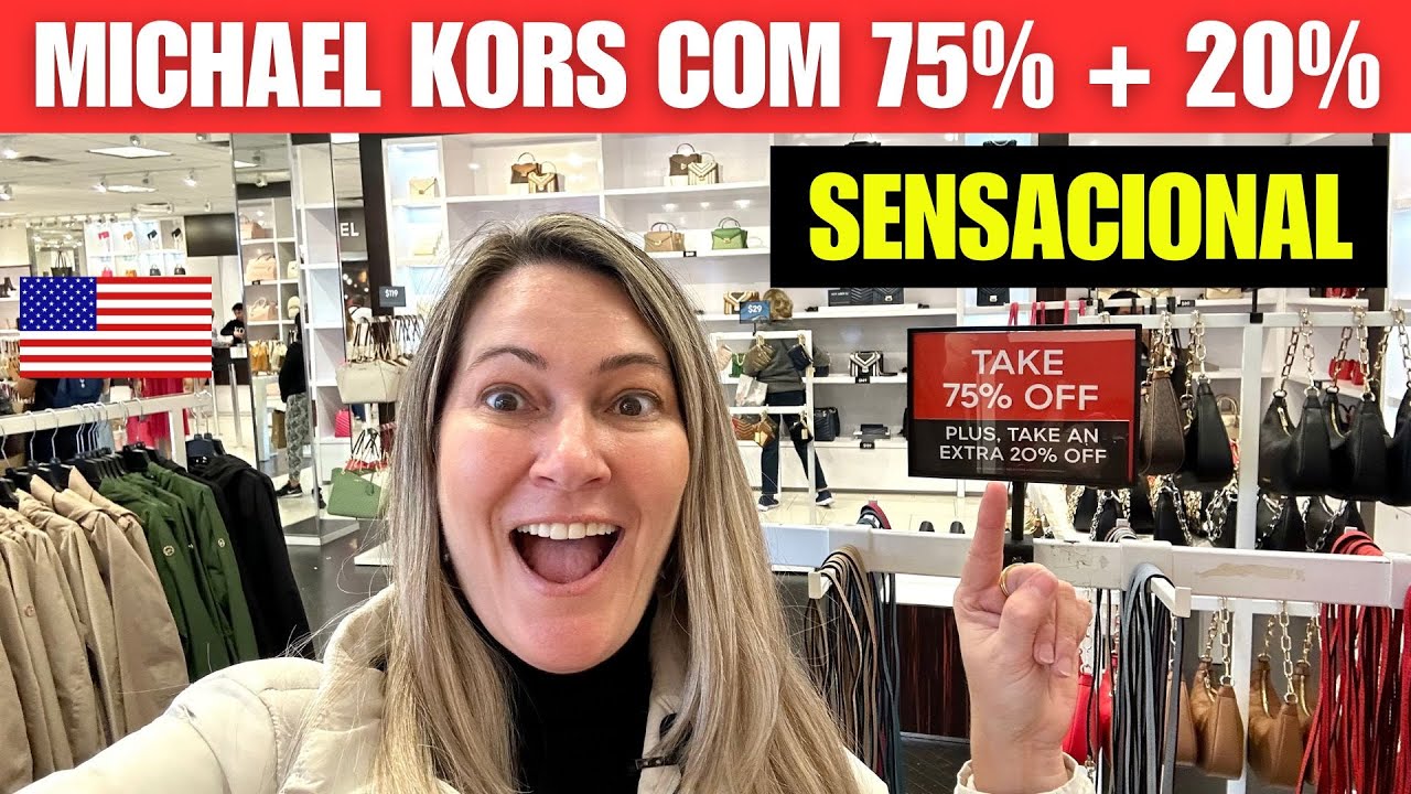 MICHAEL KORS OUTLET em ORLANDO com 75% + 20% de DESCONTO: BOLSAS, ROUPAS e SAPATOS com PREÇOS 2024!