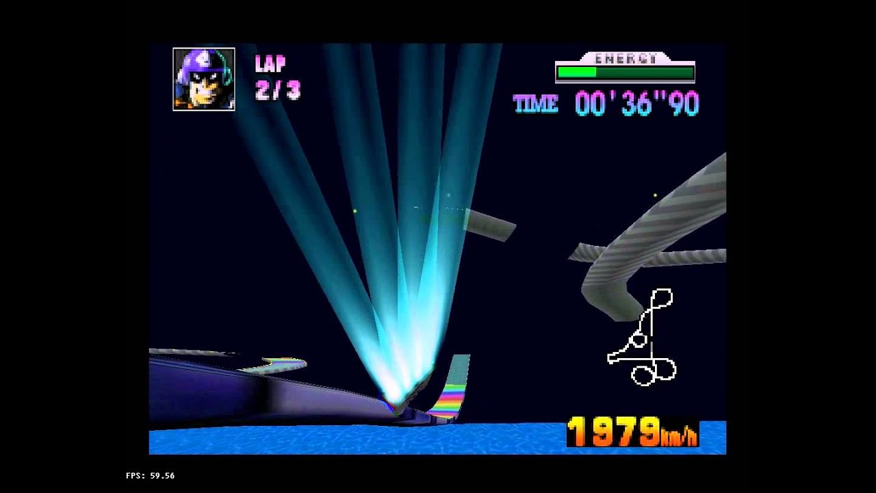 [TAS] F-Zero X: Rainbow Road - 1'07