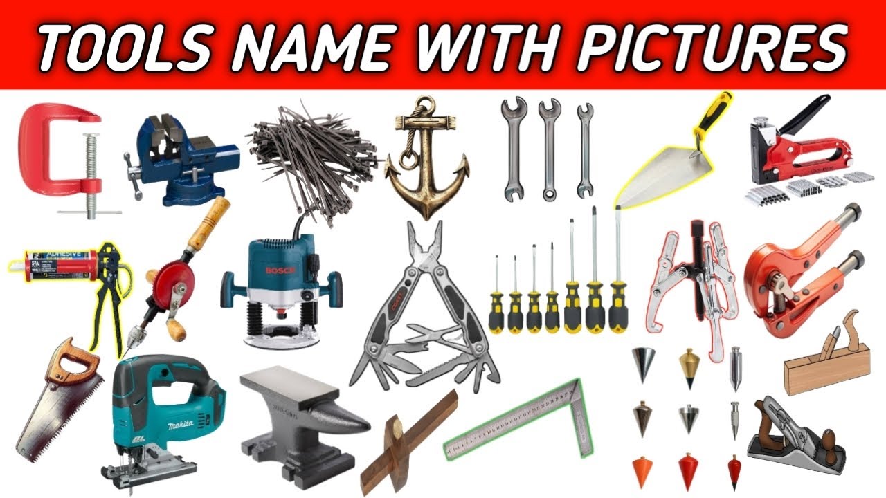 Tools name in english and hindi।। tool name with pictures।। tools name vocabulary ।। #tools 