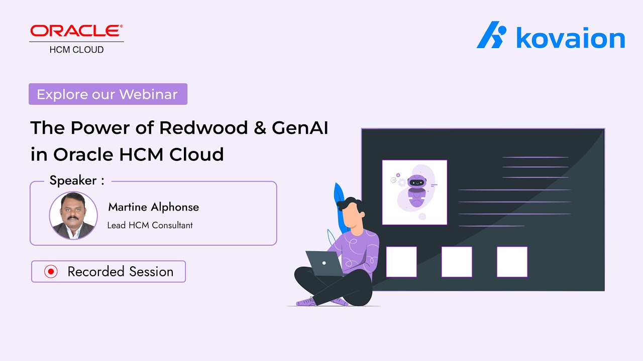 The Power of Redwood & GenAI in Oracle HCM Cloud | Webinar | Recorded Session