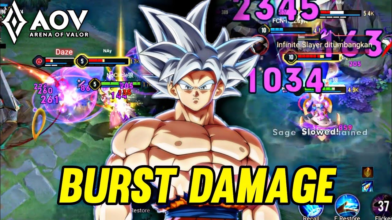 AOV : DIRAK GAMEPLAY | BURST DAMAGE - ARENA OF VALOR