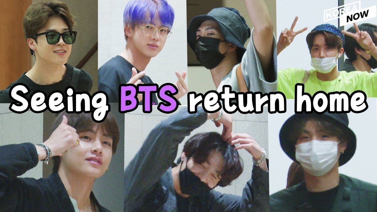 BTS' chartered plane arrived at Gimpo Airport after their 'Love & Speak Yourself' Shizuoka concerts