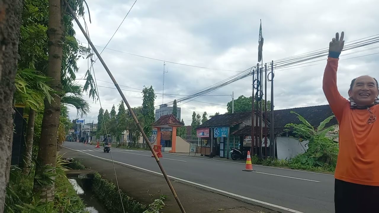 Pagi ini...Rabas-rabas pohon sudah dekat jaringan listrik tegangan tinggi smpn1nanggulan