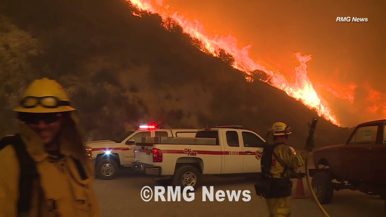 Santa Clarita brush fire dubbed the Sand Fire in California, Day Three.