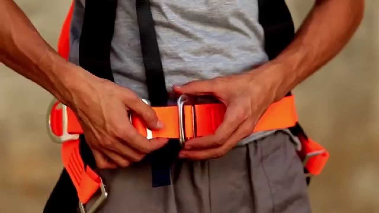CINTO PARAQUEDISTA ABDOMINAL COM REGULAGEM TOTAL E 2 PONTOS SIMULTÂNEOS DE CONEXÃO - MG CINTO