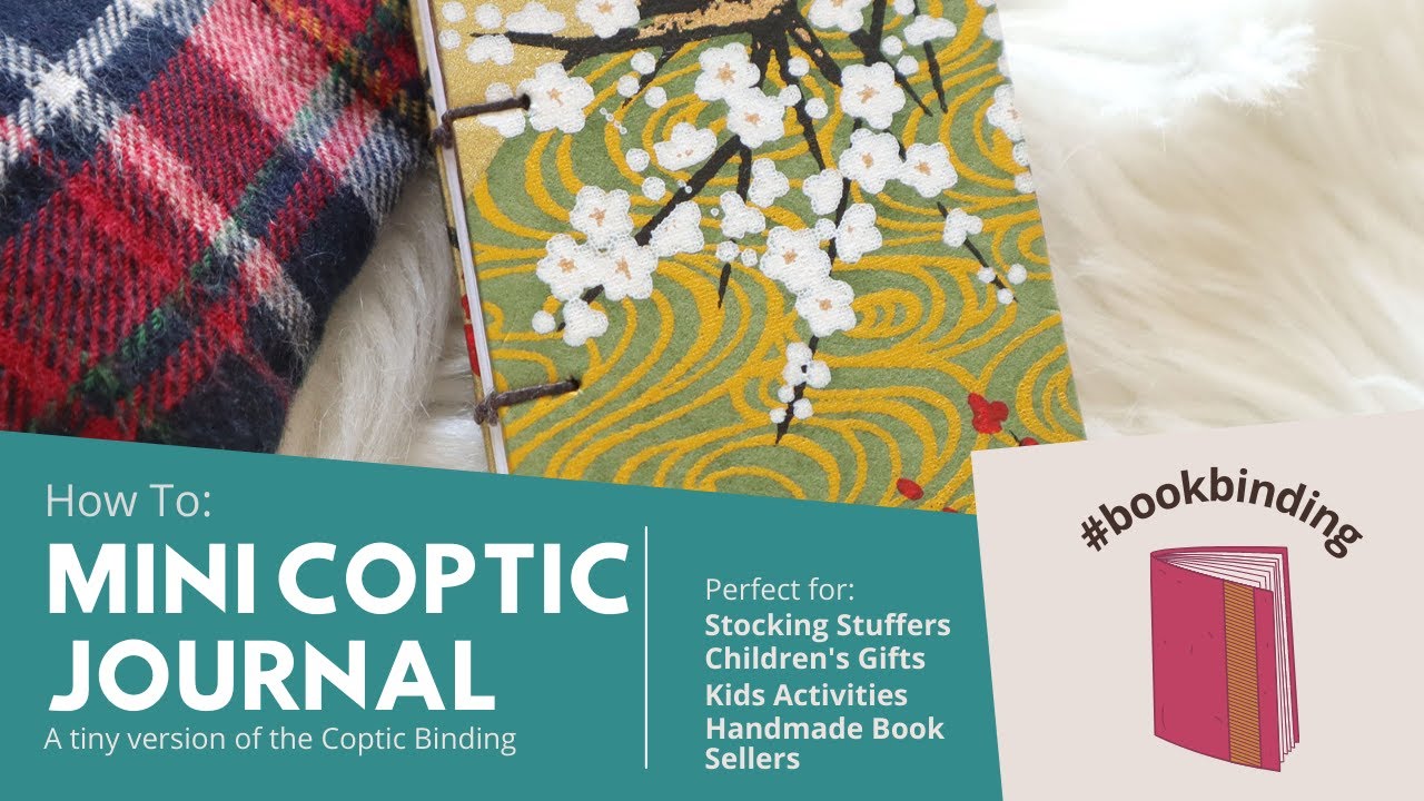 Bookbinding Tutorial & Kids Activity | Make a Mini Coptic Journal using the Coptic Binding Method