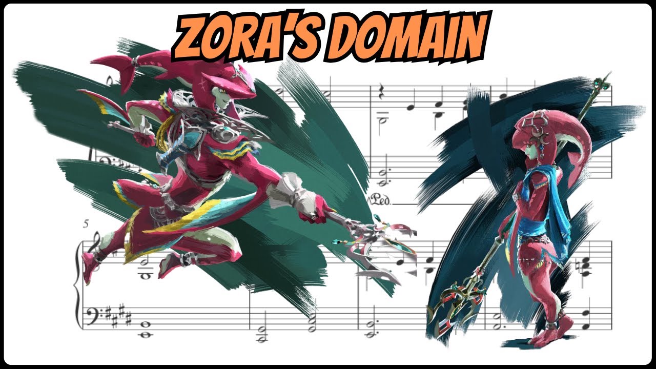 🎹 The Legend of Zelda: Breath of the Wild – Zora's Domain (Chill Piano Arrangement + Sheets)