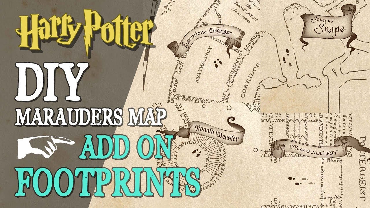 DIY Marauder's Map Add-On Footprints